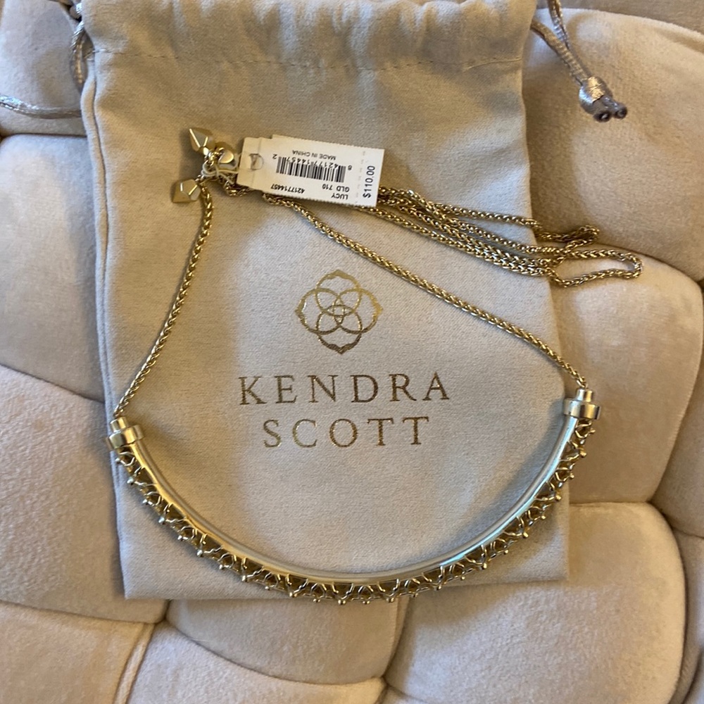Kendra Scott-Lucy gold adjustable necklace